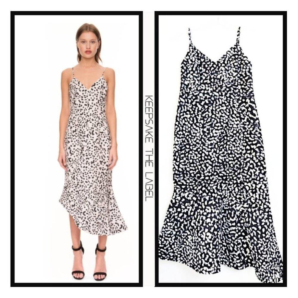 NWOT ANTHROPOLOGIE KEEPSAKE THE LABEL  RUFFLED COCKTAIL Dress M